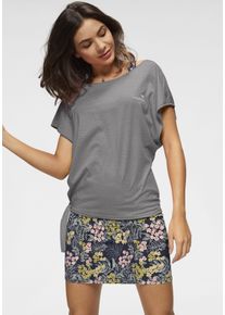 Kangaroos Damen Sommerkleid, rosa, casual, Gr. 36, geblümt, gemustert, bedruckt, unifarben, Single Jersey, Obermaterial: 60% Baumwolle, 40%