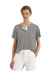 Marc O'Polo MARC O'POLO Damen T-Shirt "aus TENCEL Lyocell-Leinen-Mix", bunt, Basic, Gr. S, gestreift, Obermaterial: 55% Leinen, 45% Lyocell, Shirts