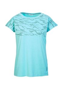 Killtec Damen T-Shirt "KOS 22 WMN TSHRT", blau, sportlich, Gr. 44, Oberstoff: 92% Polyester, 8% Elasthan, Shirts, Atmungsaktives, schnelltrocknendes