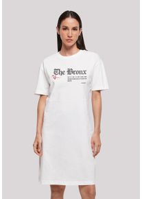 F4NT4STIC Damen Shirtkleid "The Bronx", weiß, casual, Gr. L, Obermaterial: 100% Baumwolle, Kleider, Print