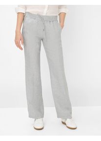 Brax Damen Culotte "Style FARINA", grau, Gr. 23, 100% Leinen, Hosen