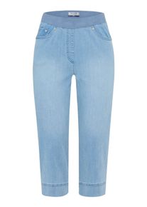 Damen 5-Pocket-Jeans "Style PAMINA CAPRI", blau, Gr. 44, RAPHAELA BY Brax, 50% Baumwolle, 40% Lyocell, 7% Elastomultiester, 3% Elasthan, Jeans