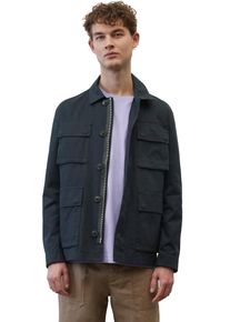 Marc O'Polo MARC O'POLO Herren Hemdjacke, blau, Gr. XL, unifarben, Obermaterial: 100% Baumwolle, Jacken, im Cargo-Jacken-Stil