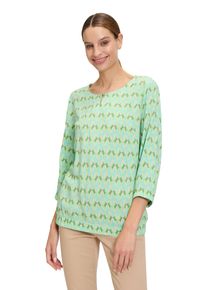 Betty Barclay Damen Schlupfbluse "Betty Barclay Schlupfbluse mit Muster", grün, casual, Gr. 38, Obermaterial: 100% Viskose., Blusen