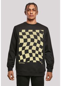 F4NT4STIC Herren Kapuzenpullover "Wavy Schach Muster", schwarz, casual, Gr. XXL, Obermaterial: 50% Baumwolle, 50% Polyester, Pullover, Print