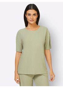 feel good Damen T-Shirt "Shirt", Gr. 36, grün, 64% Polyester, 32% Viskose, 4% Elasthan, unifarben, Shirts