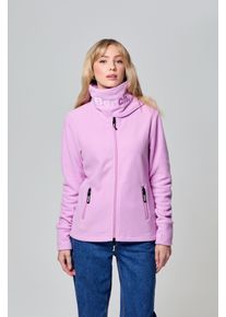 Bench. Damen Fleecejacke "FUNNEL", lila, modisch, Gr. 36, unifarben, Fleece, Obermaterial: 100% Polyester, Jacken