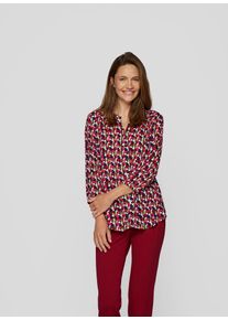 Rabe Damen Klassische Bluse "Bluse", blau, klassisch, Gr. 40, gemustert, 100%Viskose, Blusen