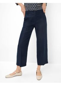 Brax Damen Culotte "Style MAINE S", blau, Gr. 23, 100% Leinen, Hosen