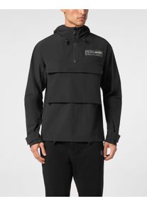 Plein Sport Herren Kapuzensweatjacke "Sweatjacke mit Kapuze", schwarz, Gr. XS, Obermaterial: 89% Polyamid, 11% Elasthan; Futter: 100% Polyester,