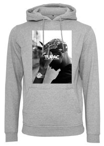 MisterTee Herren Hoodie "MisterTee Herren 2Pac F*ck the World Hoody", grau, Gr. XXL, bedruckt, 65% Baumwolle, 35% Polyester, Sweatshirts