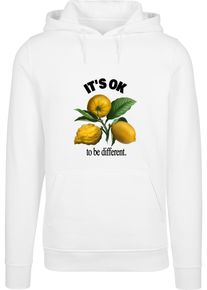 MisterTee Herren Kapuzensweatshirt "MisterTee It's Ok Hoodie", weiß, Gr. XXL, bedruckt, 65% Baumwolle, 35% Polyester, Sweatshirts
