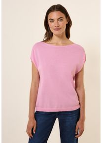 Cecil Damen Strickpullovercherry blossom pink, casual, Gr. L, unifarben, Strick, Obermaterial: 53% Baumwolle, 37% Viskose, 10% Nylon, Pullover,
