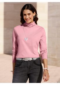 Inspirationen Damen Langarmshirt "Shirt", lila, Gr. 36, unifarben, 95% Baumwolle, 5% Elasthan, Shirts