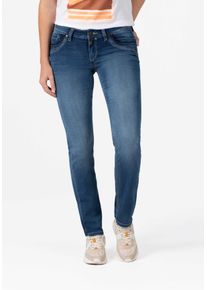 Timezone Damen Slim-fit-Jeans "Slim TahilaTZ", blau, Gr. 26, 83% Baumwolle 15% Polyester 2% Elastan, Jeans