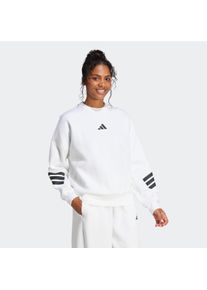 Damen Sweatshirt "W FI 3S SWT", weiß, sportlich, Gr. S, adidas Sportswear, Obermaterial: 67% Polyester, 33% Baumwolle, Sweatshirts