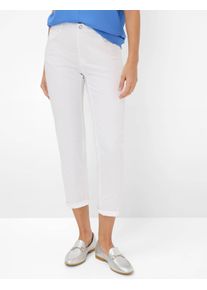 Brax Damen 5-Pocket-Hose "Style CAROLA S", weiß, Gr. 96, 78% Baumwolle, 19% Lyocell, 3% Elasthan, Hosen