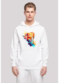 F4NT4STIC Herren Kapuzenpullover "Basketball Sport Player HOODIE", weiß, casual, Gr. S, Obermaterial: 50% Baumwolle, 50% Polyester, Pullover, Print