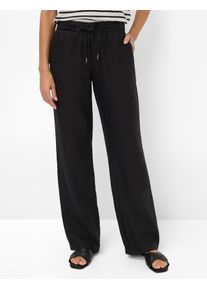 Brax Damen Culotte "Style FARINA", schwarz, Gr. 88, 100% Leinen, Hosen