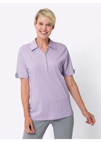 Classic Basics Damen Poloshirt "Poloshirt", lila, Gr. 44, unifarben, 100% Baumwolle, Shirts