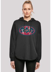 F4NT4STIC Damen Kapuzenpullover "DC Comics Batman Japanese Logo Red", schwarz, casual, Gr. S, Obermaterial: 100% Baumwolle, Pullover, Print