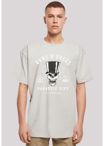 F4NT4STIC Herren T-Shirt "Guns 'n' Roses Whiskey Label Rock Band", grau, casual, Gr. 4XL, Obermaterial: 100% Baumwolle, Shirts, Premium Qualität