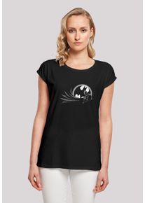 F4NT4STIC Damen T-Shirt "DC Comics Batman Spot Logo'", schwarz, casual, Gr. M, Obermaterial: 100% Baumwolle, Shirts, Print
