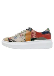 DOGO Damen Plateausneaker "Myra Relationships Damen Sneaker / Female", Gr. 37, bunt, Lederimitat, Schuhe, Vegan