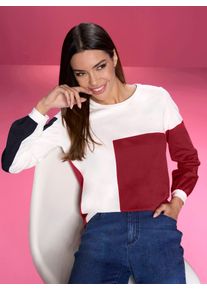 Heine Damen Rundhalsshirt "Shirt", bunt, Gr. 44, gemustert, mehrfarbig, 50% Baumwolle, 50% Modal, Shirts