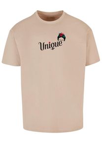 Merchcode Herren T-Shirt "Merchcode Herren Frida Kahlo - Unique Heavy Oversize Tee", braun, casual, Gr. M, bedruckt, 100% Baumwolle, Shirts