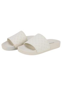 JOOP! JOOP Damen Badepantolette "stampa fine marinos sandal fd", Gr. 40, weiß, Gummi, sportlich, Schuhe, Pantolette, offener Schuh, Badeschuh