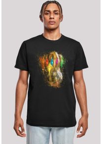 F4NT4STIC Herren T-Shirt "Marvel Avengers Endgame Infinity Gauntlet Splatter", schwarz, casual, Gr. XXL, Obermaterial: 100% Baumwolle, Shirts,