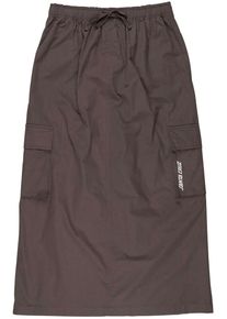 Santa Cruz Damen Cargorock "STRIP CARGO SKIRT", grau, sportlich, Gr. XS, unifarben, kontrastfarbene Details, Web, Obermaterial: 100% Baumwolle, Röcke