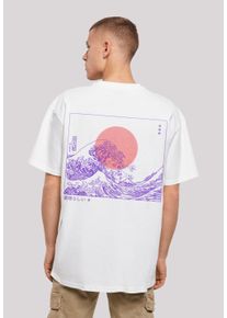 F4NT4STIC Herren T-Shirt "Kanagawa Welle Japan", weiß, casual, Gr. M, Obermaterial: 100% Baumwolle, Shirts, Print