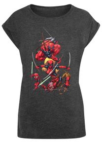 ABSOLUTE CULT Herren T-Shirt "ABSOLUTE CULT Damen", grau, casual, Gr. XS, bedruckt, 100% Baumwolle, Shirts