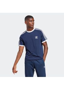 Herren T-Shirt "3-STRIPES TEE", blau, sportlich, Gr. XL, adidas originals, Obermaterial: 100% Baumwolle, Shirts, drei Streifen T-Shirt