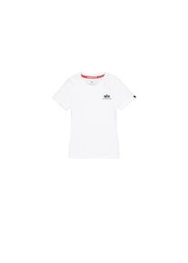 Damen T-Shirt "Alpha Industries Women - T-Shirts Basic T Small Logo Women", weiß, Gr. XL, Alpha Industries, Obermaterial: 100% Baumwolle, Shirts