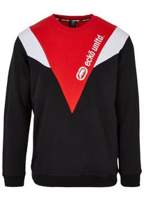 Ecko Unltd. Herren Rundhalspullover "Ecko Unltd. Pullover Ecko Unltd. Canberra Crewneck Black", schwarz, casual, Gr. M, mehrfarbig, 80% Baumwolle,