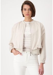 monari Damen Blouson "Jacke Nylon", beige, modisch, Gr. 46, unifarben, clean, Web, Obermaterial: 60% Polyester, 40% Polyamid, Jacken, mit
