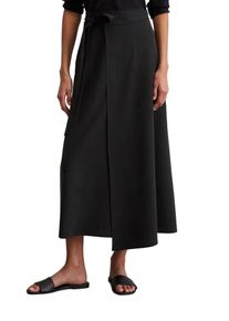 Marc O'Polo MARC O'POLO Damen Webrock "aus TENCEL Lyocell-Leinen-Mix", schwarz, casual, Gr. 40, unifarben, Obermaterial: 90% Lyocell, 10% Leinen; Futter: 100%