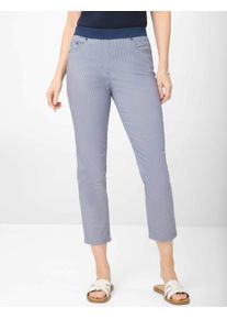 Damen Caprihose "Style PAMINA 6/8", blau, Gr. 46, RAPHAELA BY Brax, 97% Baumwolle, 3% Elasthan, Hosen