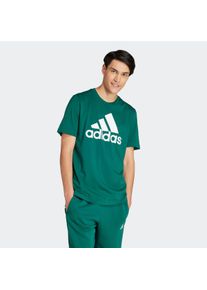 Herren T-Shirt "M BL SJ T", grün, sportlich, Gr. S, adidas Sportswear, Obermaterial: 100% Baumwolle, Shirts