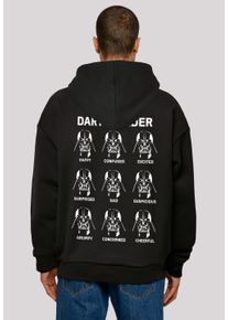F4NT4STIC Herren Kapuzenpullover "tar Wars The Many Faces Of Darth Vader", schwarz, casual, Gr. XXL, Obermaterial: 100% Baumwolle, Pullover, Print