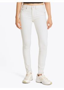 Tommy Jeans Damen Skinny-fit-Jeans "SOPHIE LW SKN"denim weiß, casual, Gr. 34, unifarben, Denim/Jeans, Obermaterial: 93% Baumwolle, 5% Polyester, 2%