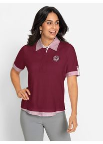 Inspirationen Damen Poloshirt "Poloshirt", rot, Gr. 40, unifarben, 100% Baumwolle, Shirts