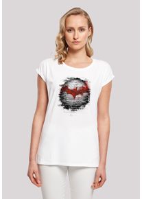 F4NT4STIC Damen T-Shirt "Batman Logo Wall'", weiß, casual, Gr. XL, Obermaterial: 100% Baumwolle, Shirts, Print