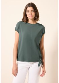 Cecil Damen T-Shirtschwarz balmy khaki, casual, Gr. XXL, unifarben, Web, Stoff, 47% Baumwolle, 47% Modal, 6% Elasthan, Shirts, aus softem Materialmix