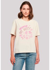 F4NT4STIC Damen T-Shirt "Mermaid Of Duty", weiß, casual, Gr. XS, Obermaterial: 100% Baumwolle, Shirts, Premium Qualität