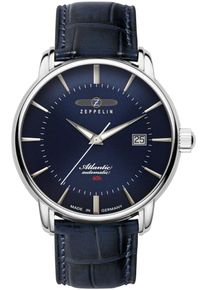 Zeppelin Herren Automatikuhr "Atlantic Automatic 60h", blau, Armbanduhren, Mechanische Uhr, Armbanduhr, Herren, Lederarmband, Made in Germany
