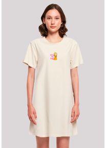 F4NT4STIC Damen Shirtkleid "Wickie Know Your Power", weiß, casual, Gr. XXL, Obermaterial: 100% Baumwolle, Kleider, Premium Qualität, Nostalgie,